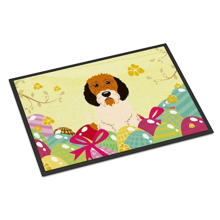 Carolines Treasures 24 x 36 in. Easter Eggs Petit Basset Griffon Veenden Indoor or Outdoor Mat BB6079JMAT